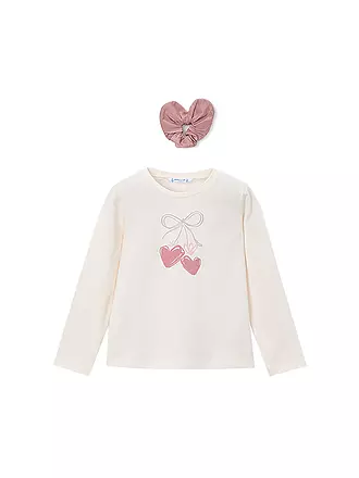 MAYORAL | Mädchen Langarmshirt mit Haargummi | creme